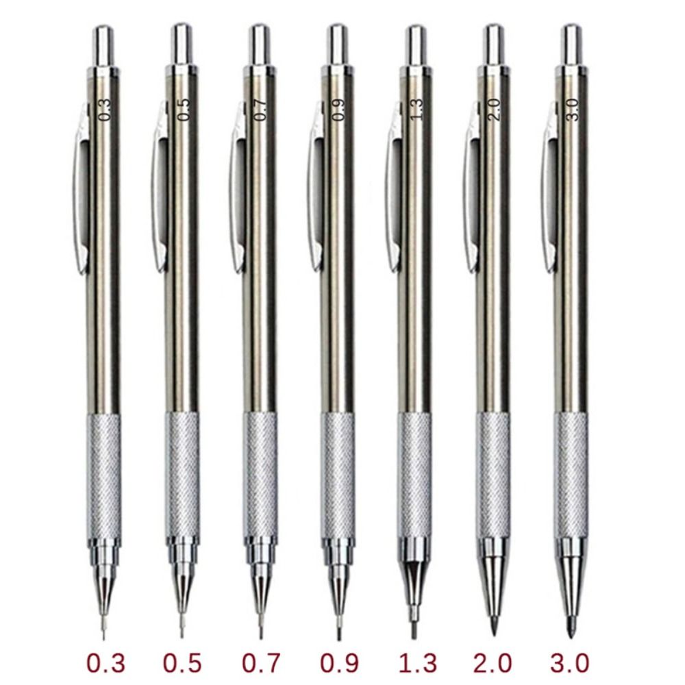 Mechanical Pencil 0.3 - 0.3/0.5/0.7/0.9/1.3/2.0/3.0MM Mechanisch potlood Tekenen Schrijven Gereedschap
