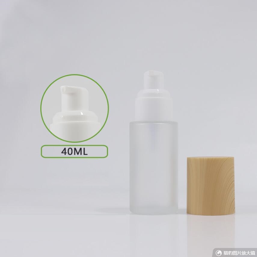 Gel Refill Pack - 40 ml mat/groen/blauw glazen fles houten