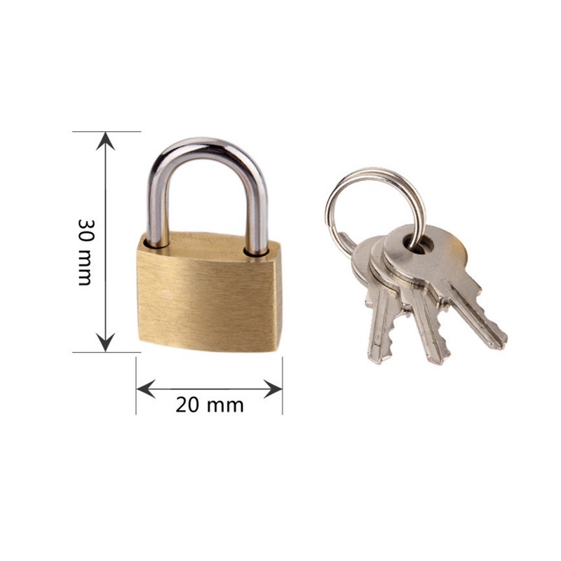 Massief messing hangslot met 3 - Letter Opener Brass recensie en prijs